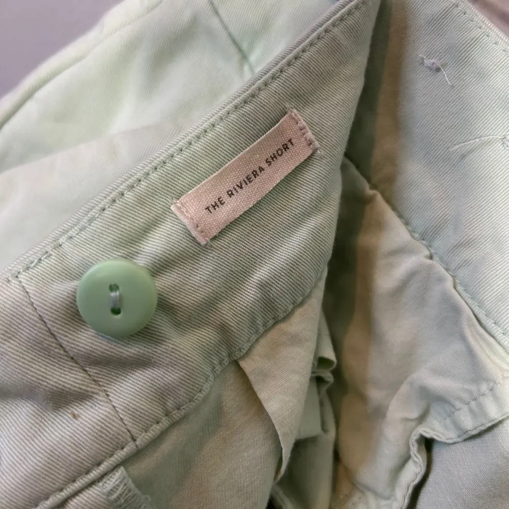 LOFT The Riviera Mint Green Chino Shorts Classic Summer Casual Size 4